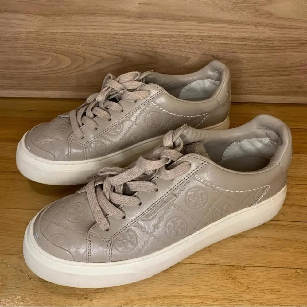 Tory Burch T Monogram Ladybug Sneaker in Fresh Clay - Size 9
